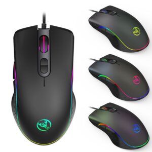 עכבר גיימינג מואר RGB חוטי
