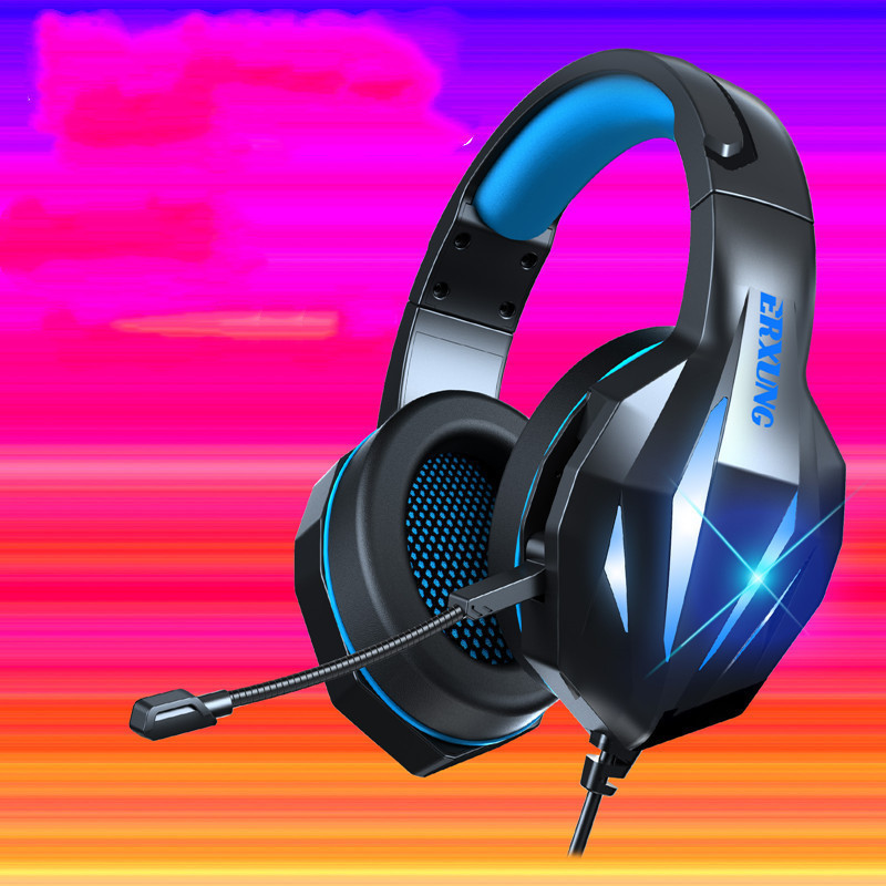 אוזניות גיימינג מוארות RGB עם מיקרופון – תמונה 4